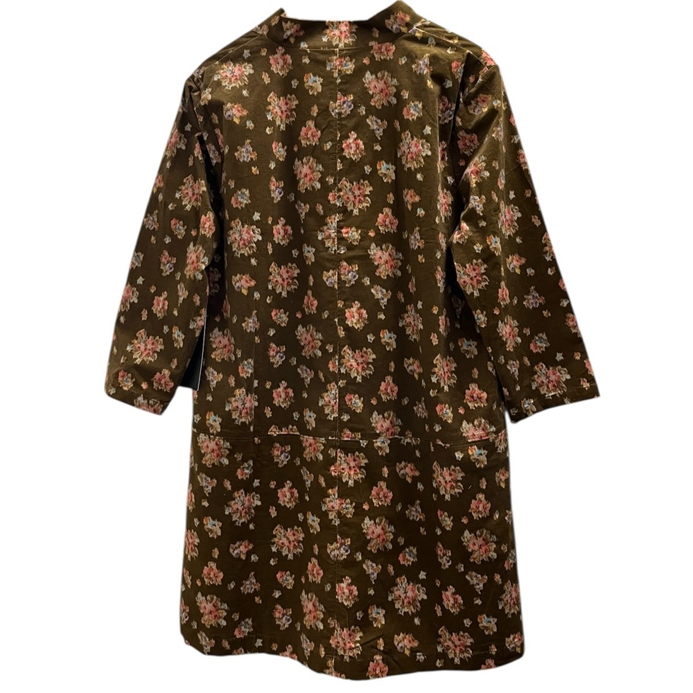 Tuckernuck Clifton Floral Brown Hazel Bouquet Corduroy A-Line Size XXL Cottage - Picture 2 of 15